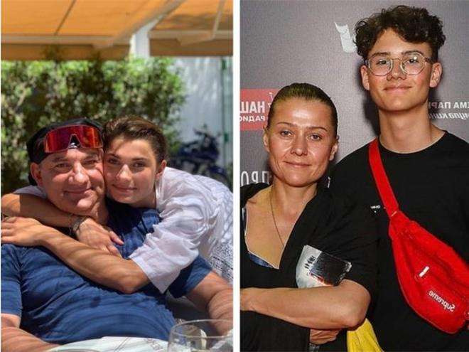 Мария Голубкина и Николай Фоменко с детьми