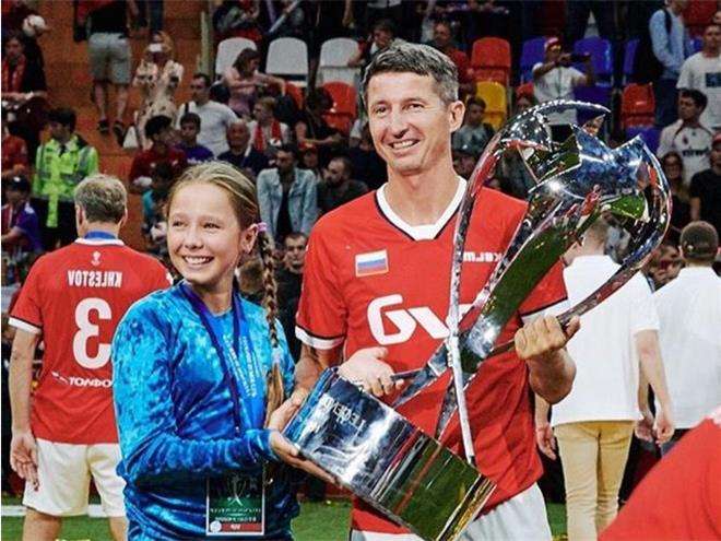 Евгений Алдонин с дочкой Верой