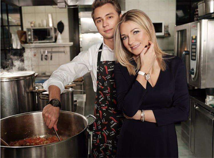 Инна Маликова с сыном Дмитрием