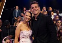 Грейс Ірвін приміряла лиходійку в смарагдовій сукні